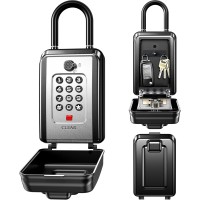 ISEYOU Key Box, Cassetta Chiavi con Codice Ripristinabile con Gancio, Locker Chiavi Combinazione a 12 Cifre da Esterno, Grande Capacità & Resistente alle Intemperie per Ufficio, Garage, Appartamento ISEYOU Key Box, Cassetta Chiavi con Codice Ripristinabile con Gancio, Locker Chiavi Combinazione a 12 Cifre da Esterno, Grande Capacità & Resistente alle Intemperie per Ufficio, Garage, Appartamento