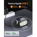 ISEYOU Torcia Frontale LED Ricaricabile, Super Luminoso Lampada Frontale con Sensore Movimento&Luce Rossa, IPX4 Impermeabile, 5 Modalità di Illuminazione, 1200mAh Torcia da Testa per Campeggio/Corsa
