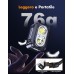 ISEYOU Torcia Frontale LED Ricaricabile, Super Luminoso Lampada Frontale con Sensore Movimento&Luce Rossa, IPX4 Impermeabile, 5 Modalità di Illuminazione, 1200mAh Torcia da Testa per Campeggio/Corsa