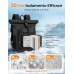 ISEYOU Zaino Termico Rolltop, 24L Grande Zaino Frigo per Uomini & Donne, Impermeabile & Tenuta di Perdite Portatile Borsa Termica Porta Pranzo per Picnic, BBQ, Campeggio, Spiaggia, Escursioni