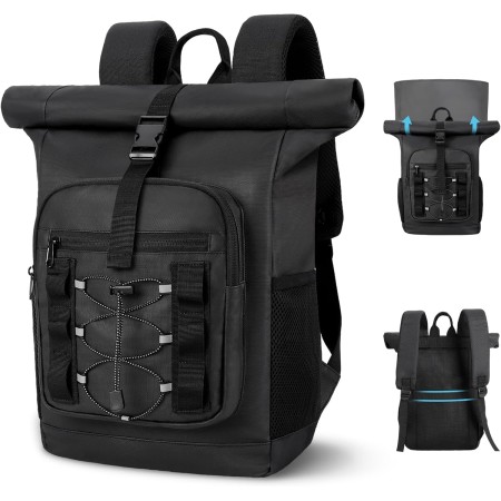 ISEYOU Zaino Termico Rolltop, 24L Grande Zaino Frigo per Uomini & Donne, Impermeabile & Tenuta di Perdite Portatile Borsa Termica Porta Pranzo per Picnic, BBQ, Campeggio, Spiaggia, Escursioni