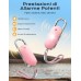 ISEYOU Allarme Personale Antiaggressione, Allarme 130dB Ricaricabile Sirena con LED Luce Stroboscopica Portachiavi Difesa Personale - Dispositivo di Sicurezza di Emergenza per Donne/Bambini/Anziani-Rosa