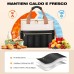 ISEYOU Borsa Termica Porta Pranzo, Apertura Larga Borse Porta Pranzo con 6 Tasche, Grande 14,7L Impermeabile Borsa Frigo con Spallacci Regolabili e Porta Bottiglia per Lavoro, Picnic, Scuola e Viaggi ISEYOU Borsa Termica Porta Pranzo, Apertura Larga Borse Porta Pranzo con 6 Tasche, Grande 14,7L Impermeabile Borsa Frigo con Spallacci Regolabili e Porta Bottiglia per Lavoro, Picnic, Scuola e Viaggi