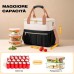 ISEYOU Borsa Termica Porta Pranzo, Apertura Larga Borse Porta Pranzo con 6 Tasche, Grande 14,7L Impermeabile Borsa Frigo con Spallacci Regolabili e Porta Bottiglia per Lavoro, Picnic, Scuola e Viaggi ISEYOU Borsa Termica Porta Pranzo, Apertura Larga Borse Porta Pranzo con 6 Tasche, Grande 14,7L Impermeabile Borsa Frigo con Spallacci Regolabili e Porta Bottiglia per Lavoro, Picnic, Scuola e Viaggi