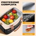 ISEYOU Borsa Termica Porta Pranzo, Apertura Larga Borse Porta Pranzo con 6 Tasche, Grande 14,7L Impermeabile Borsa Frigo con Spallacci Regolabili e Porta Bottiglia per Lavoro, Picnic, Scuola e Viaggi ISEYOU Borsa Termica Porta Pranzo, Apertura Larga Borse Porta Pranzo con 6 Tasche, Grande 14,7L Impermeabile Borsa Frigo con Spallacci Regolabili e Porta Bottiglia per Lavoro, Picnic, Scuola e Viaggi