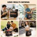 ISEYOU Borsa Termica Porta Pranzo, Apertura Larga Borse Porta Pranzo con 6 Tasche, Grande 14,7L Impermeabile Borsa Frigo con Spallacci Regolabili e Porta Bottiglia per Lavoro, Picnic, Scuola e Viaggi Nero ISEYOU Borsa Termica Porta Pranzo, Apertura Larga Borse Porta Pranzo con 6 Tasche, Grande 14,7L Impermeabile Borsa Frigo con Spallacci Regolabili e Porta Bottiglia per Lavoro, Picnic, Scuola e Viaggi Nero