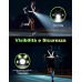 ISEYOU Luce Running, Luce per Corsa Notturna 500 Lumen & USB Ricaricabile, 6 Modalità di Luci, 45° Regolabile, IPX4 Impermeabile con Cinghie Doppie Riflettenti per Jogging, Escursionismo, Campeggio