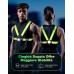 ISEYOU Luce Running, Luce per Corsa Notturna 500 Lumen & USB Ricaricabile, 6 Modalità di Luci, 45° Regolabile, IPX4 Impermeabile con Cinghie Doppie Riflettenti per Jogging, Escursionismo, Campeggio