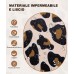 ISEYOU Borsa Mare Grande XXL Famiglia, Borsa Spiaggia con Chiusura Zip e Impermeabile, Leggera e Pieghevole, Multitasche ad Ampia Capacità Borsello Tracolla Donna per Shopping, Viaggio, Campeggio-Leopardo