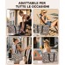 ISEYOU Borsa Mare Grande XXL Famiglia, Borsa Spiaggia con Chiusura Zip e Impermeabile, Leggera e Pieghevole, Multitasche ad Ampia Capacità Borsello Tracolla Donna per Shopping, Viaggio, Campeggio-Leopardo