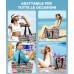 ISEYOU Borsa Mare Grande XXL Famiglia, Borsa Spiaggia con Chiusura Zip e Impermeabile, Leggera e Pieghevole, Multitasche ad Ampia Capacità Borsello Tracolla Donna per Shopping, Viaggio, Campeggio