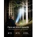 ISEYOU Torcia LED Ricaricabile 800 Lumen, Mini Torcia Tascabile Portatile con Allarme Acustico, Clip & Base Magnetica, 7 Modalità EDC Flashlight a Doppia Sorgente Luminosa per Esterni/Casa/Emergenze