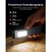 ISEYOU Torcia LED Ricaricabile 800 Lumen, Mini Torcia Tascabile Portatile con Allarme Acustico, Clip & Base Magnetica, 7 Modalità EDC Flashlight a Doppia Sorgente Luminosa per Esterni/Casa/Emergenze
