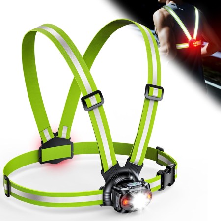 ISEYOU Luce Running, Luce per Corsa Notturna 500 Lumen & USB Ricaricabile, 6 modalità di Luci, 45° Regolabile, IPX4 Impermeabile con Cinghie Doppie Riflettenti per Jogging, Escursionismo ISEYOU Luce Running, Luce per Corsa Notturna 500 Lumen & USB Ricaricabile, 6 modalità di Luci, 45° Regolabile, IPX4 Impermeabile con Cinghie Doppie Riflettenti per Jogging, Escursionismo