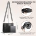 ISEYOU Borsa Tracolla Donna, Borsa a Tracolla in Morbida Pelle PU con Due Spallacci Regolabili Rimovibili Alla Moda, Nero Crossbody Bag per Lavoro Quotidiano, Shopping, Appuntamenti, Viaggi