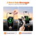 ISEYOU Caricatore Wireless Auto, 15W Supporto Telefono Auto Ricarica Wireless con Auto-Bloccaggio, [Ventosa+Clip] Caricabatterie Wireless Auto Compatibile con iPhone 16 15 Pro Max Plus, Galaxy S22/S23