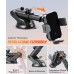 ISEYOU Caricatore Wireless Auto, 15W Supporto Telefono Auto Ricarica Wireless con Auto-Bloccaggio, [Ventosa+Clip] Caricabatterie Wireless Auto Compatibile con iPhone 16 15 Pro Max Plus, Galaxy S22/S23